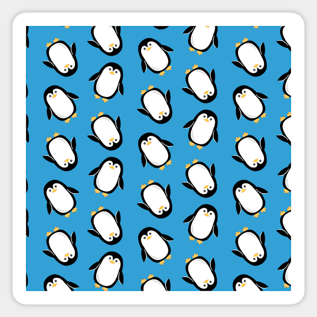 Baby Penguins Sticker by AntiqueImages